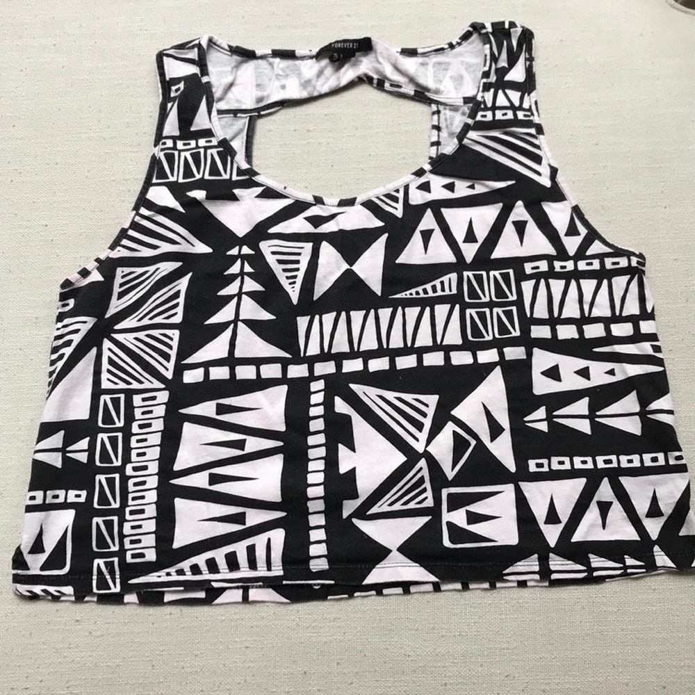 Forever Y2K 21 Geometric Crop Top